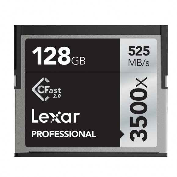 Lexar 128GB CFast 2.0 Card 3500x (525MB/s)